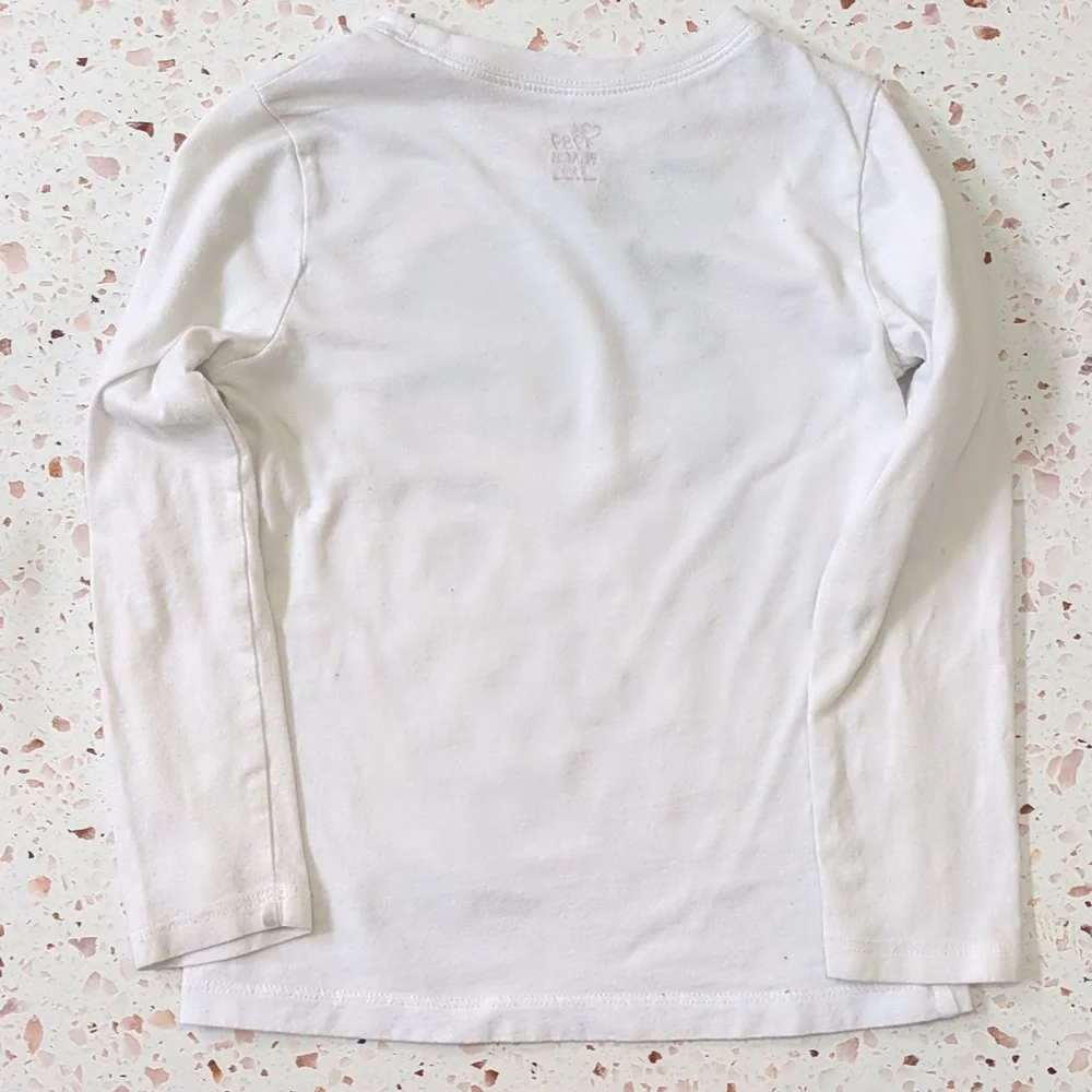 Place | Girl with Cap, Scarf Graphic Print Long Sleeve T-Shirt | S (5-6)